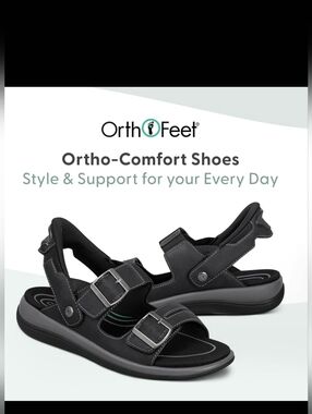 Orthofeet Men's Jupiter Sandals 10.5